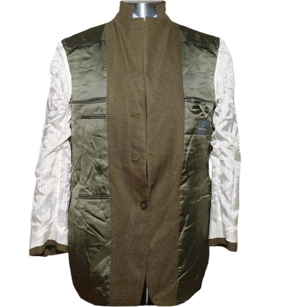 Ermenegildo Zegna Green Wool Sport Coat 45R - Picture 4 of 8